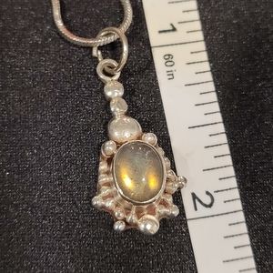 Labradorite & Sterling Silver Pendant